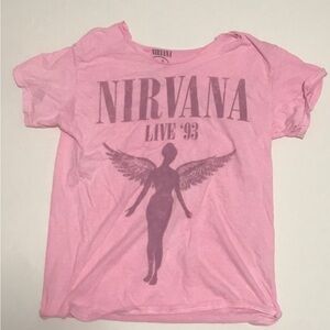 Nirvana Live '93 Pink Graphic Tee